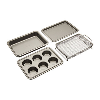 Rachael Ray Cucina Nonstick Bakeware 2-Piece Crisper Pan Set 