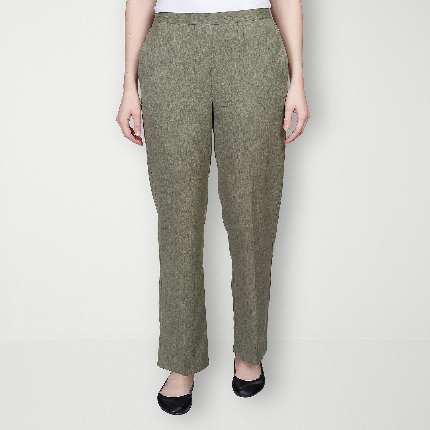 Alfred Dunner Chelsea Market Womens Straight Pull-On Pants - JCPenney