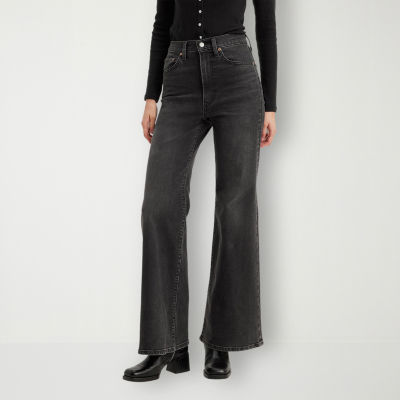 Extra-High Rise Pintuck Skinny Flare Jeans