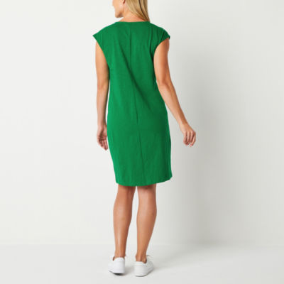 Liz claiborne flutter sleeve sheath outlet dress