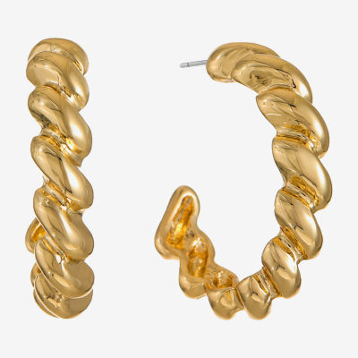 Monet Jewelry Twist Hoop Earrings