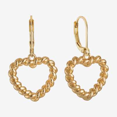 Monet Jewelry Heart Drop Earrings