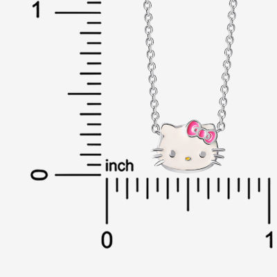 Girls Sterling Silver Hello Kitty Pendant Necklace