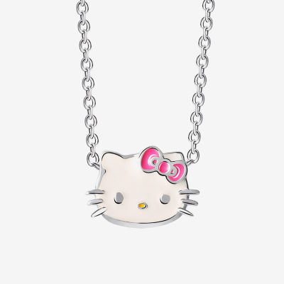 Girls Sterling Silver Hello Kitty Pendant Necklace