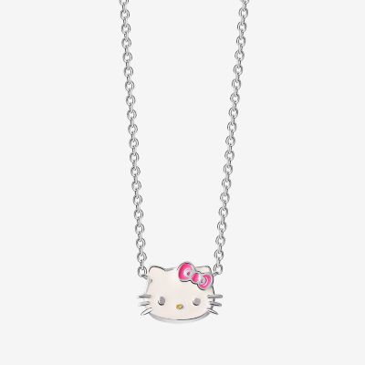 Girls Sterling Silver Hello Kitty Pendant Necklace