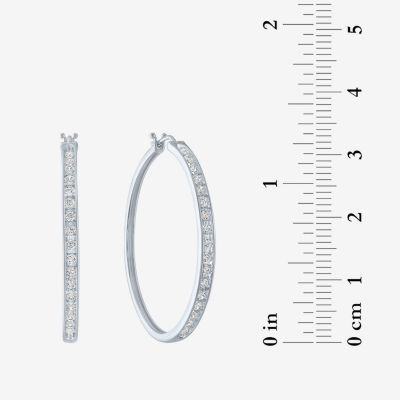 Diamond Addiction (G-H / Si2-I1) 1 CT. T.W. Lab Grown White 10K or 14K Gold Hoop Earrings