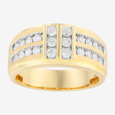 10.5MM 1 CT. T.W. Mined White Diamond 14K Gold Wedding Band