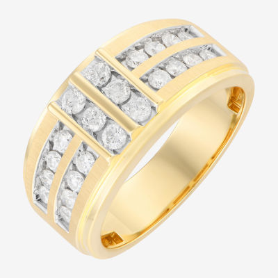 10.5MM 1 CT. T.W. Natural White Diamond 14K Gold Wedding Band