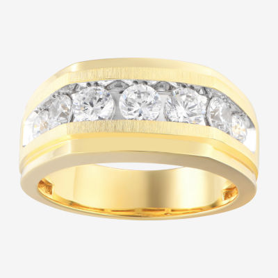 10MM 1 1/2 CT. T.W. Natural White Diamond 14K Gold Wedding Band