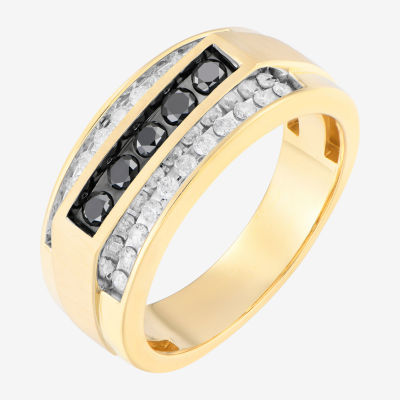 Mens 3/4 CT. T.W. Natural Diamond 10K Gold Fashion Ring