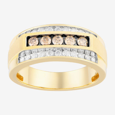 Mens 3/4 CT. T.W. Natural Diamond 10K Gold Fashion Ring