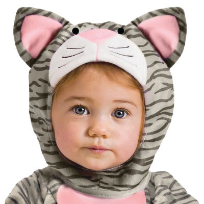 Kids Gray Stripe Kitten Costume