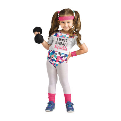 Girls Little Fit Miss Costume