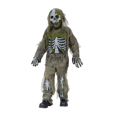 Little & Big  Boys Skeleton Zombie Costume