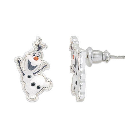 Disney Frozen Olaf Silver-Plated Stud Earrings