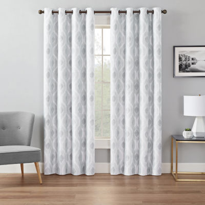 Eclipse Andes Geo Energy Saving 100 Blackout Grommet Top Single Curtain Panel JCPenney