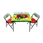 Melissa & Doug Wooden Table & Chairs - Natural