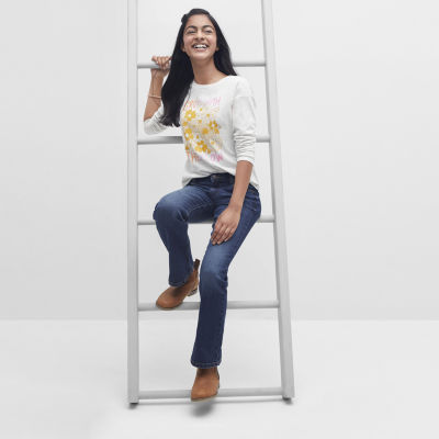 Thereabouts Little & Big Kid Girls Adjustable Waist Stretch Fabric Superflex Bootcut Jean