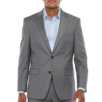 Van Heusen Cool Flex Mens Stretch Fabric Slim Fit Suit Jacket, Color: Gray  - JCPenney