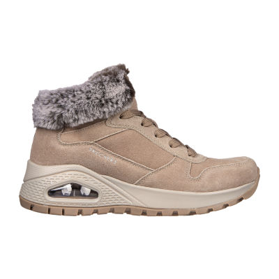 Skechers Womens Uno Rugged Wintriness Wedge Heel Winter Boots