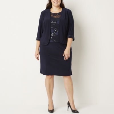 maya brooke embroidered jacket dress