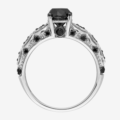 1 1/4 CT.T.W. Color-Enhanced Black Diamond Ring