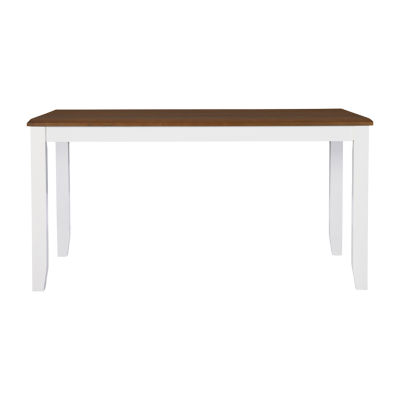 Janisse Rectangular Wood-Top Dining Table