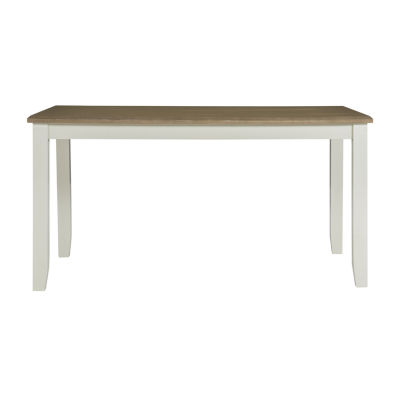 Janisse Rectangular Wood-Top Dining Table