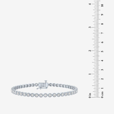 (G-H / Si2-I1) 2 CT. T.W. Lab Grown Diamond 10K Gold 7.25 Inch Tennis Bracelet