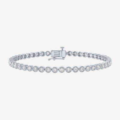 (G-H / Si2-I1) 2 CT. T.W. Lab Grown Diamond 10K White or Yellow Gold 7.25 Inch Tennis Bracelet