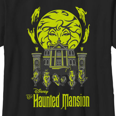 Disney Collection Little & Big Boys The Haunted Mansion Crew Neck Short Sleeve Graphic T-Shirt