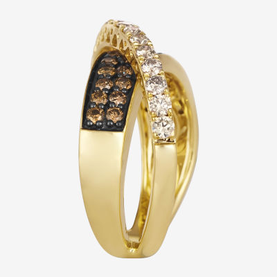 Le Vian® Ring featuring 1/2 CT. Nude Diamonds™ 5/8 Chocolate Diamonds® set 14K Honey or Strawberry Gold™