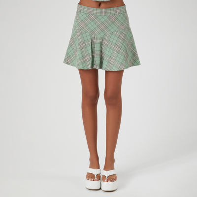 Plaid mini 2024 skirt juniors