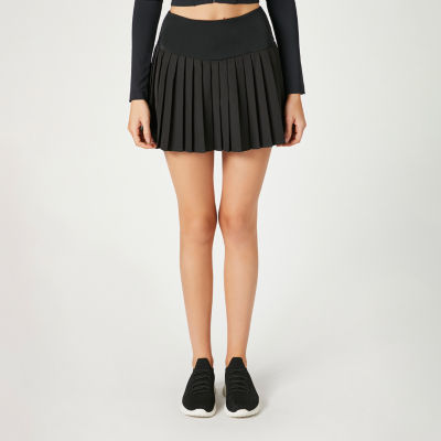 Juniors black shop pleated skirt