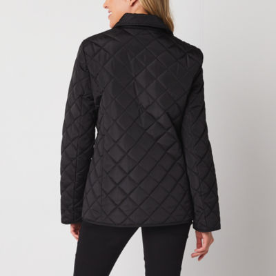 St. John's Bay Womens Water Resistant Midweight Quilted Jacket