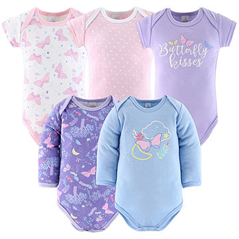 Carter's Baby Girls 2-pc. Bodysuit Set, Color: Purple - JCPenney