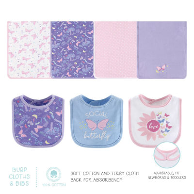 The Peanutshell Purple Butterfly Baby Girls 30-pc. Clothing Set