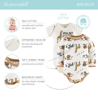 The Peanutshell Safari Baby Unisex 30-pc. Baby Clothing Set