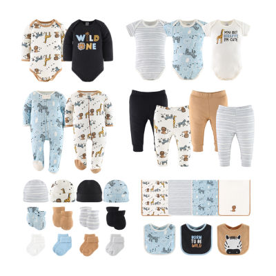 The Peanutshell Safari Baby Unisex 30-pc. Baby Clothing Set