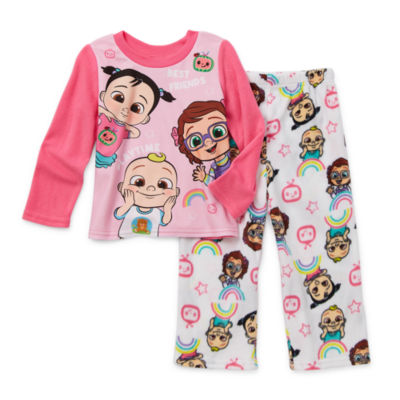 ASSTD NATIONAL BRAND Toddler Girls 2-pc. Cocomelon Pant Pajama Set