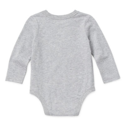 Okie Dokie Baby Boys Crew Neck Long Sleeve Bodysuit