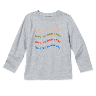 Okie Dokie Toddler & Little Boys Crew Neck Long Sleeve Graphic T-Shirt