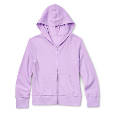 Thereabouts Little & Big Girls Hooded Fleece Lightweight Jacket JCPenney