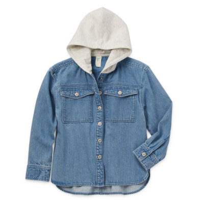 Thereabouts Little & Big Girls Shacket Shirt Jacket
