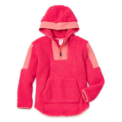 Xersion Little & Big Girls Sherpa Zipper Hoodie