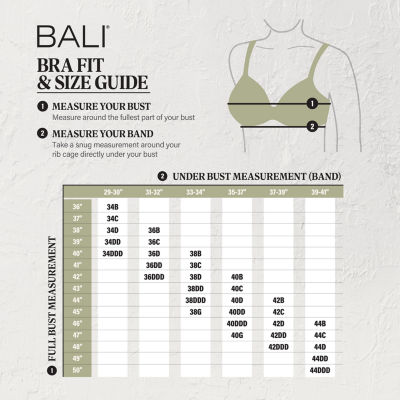 Bali Passion For Comfort® Seamless Full Coverage Underwire Minimizer Bra 3385