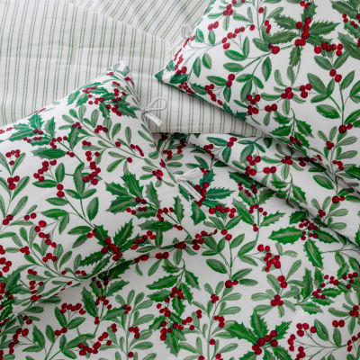 Martha Stewart Deck The Halls 3-pc. Comforter Set