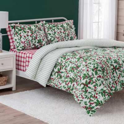 Martha Stewart Deck The Halls 3-pc. Comforter Set