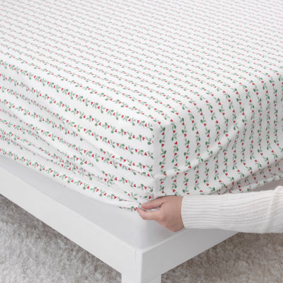 Martha Stewart Holiday Flannel Sheet Set