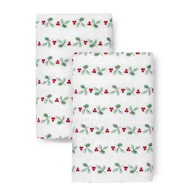 Martha Stewart Holiday Flannel Sheet Set